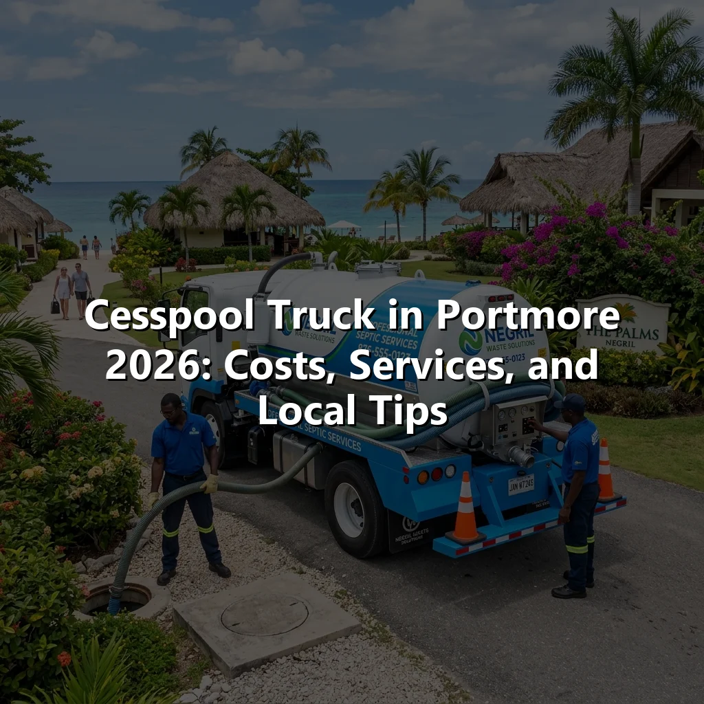 Cesspool Truck in Portmore 2026: Costs, Services, and Local Tips