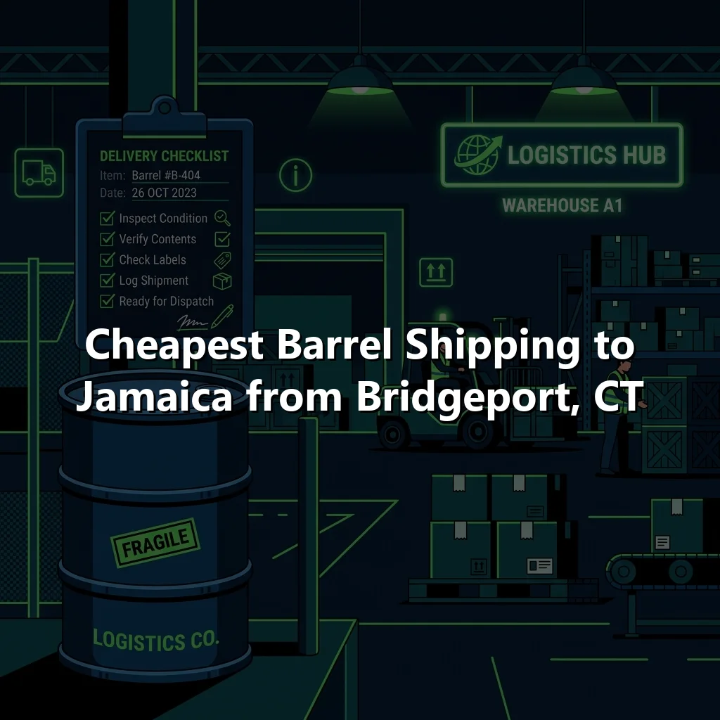 Cheapest Barrel Shipping to Jamaica from Bridgeport, CT