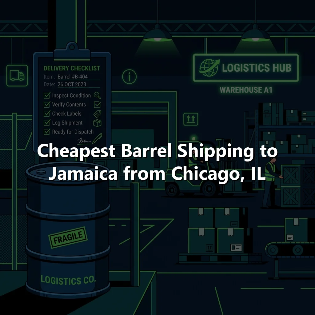 Cheapest Barrel Shipping to Jamaica from Chicago, IL