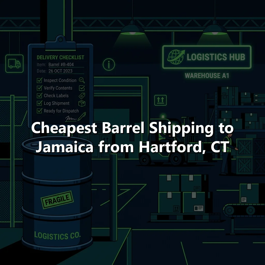Cheapest Barrel Shipping to Jamaica from Hartford, CT