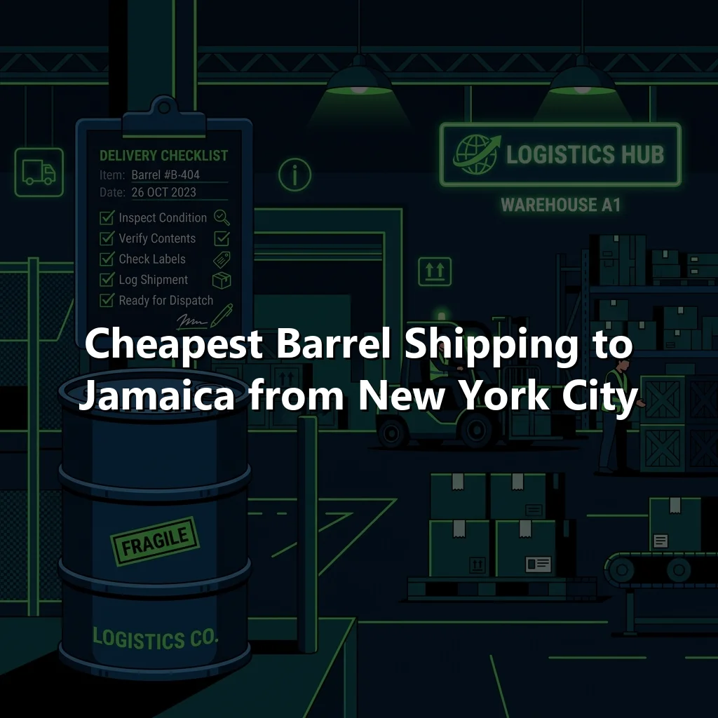Cheapest Barrel Shipping to Jamaica from New York City