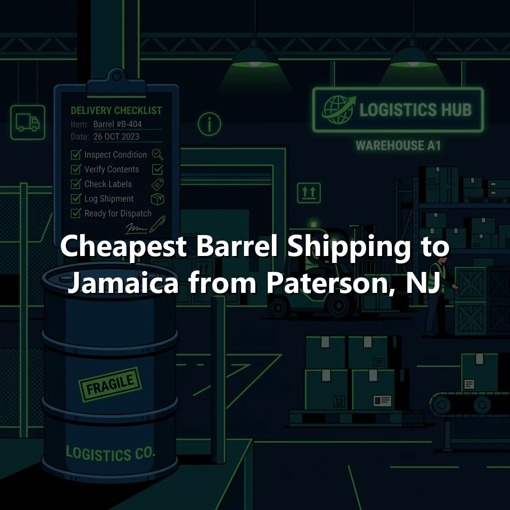 Cheapest Barrel Shipping to Jamaica from Paterson, NJ