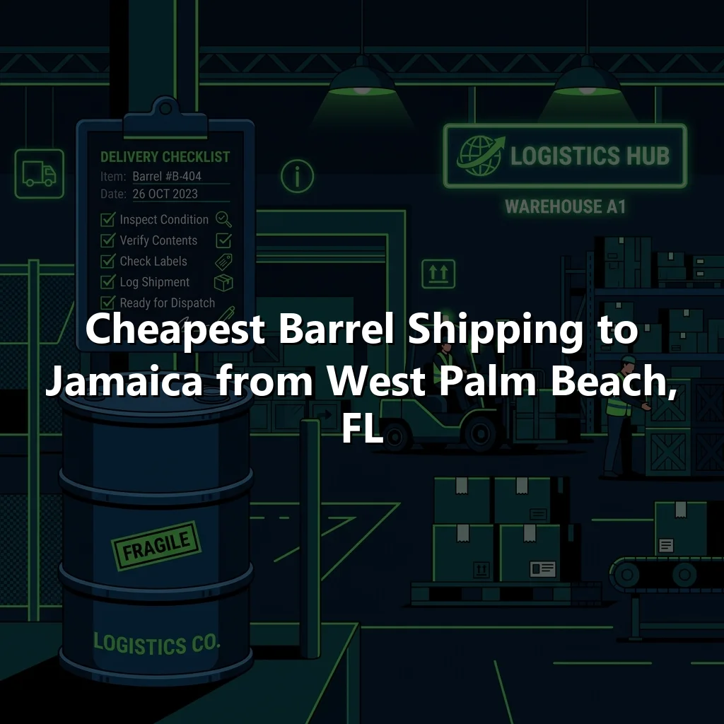 Cheapest Barrel Shipping to Jamaica from West Palm Beach, FL