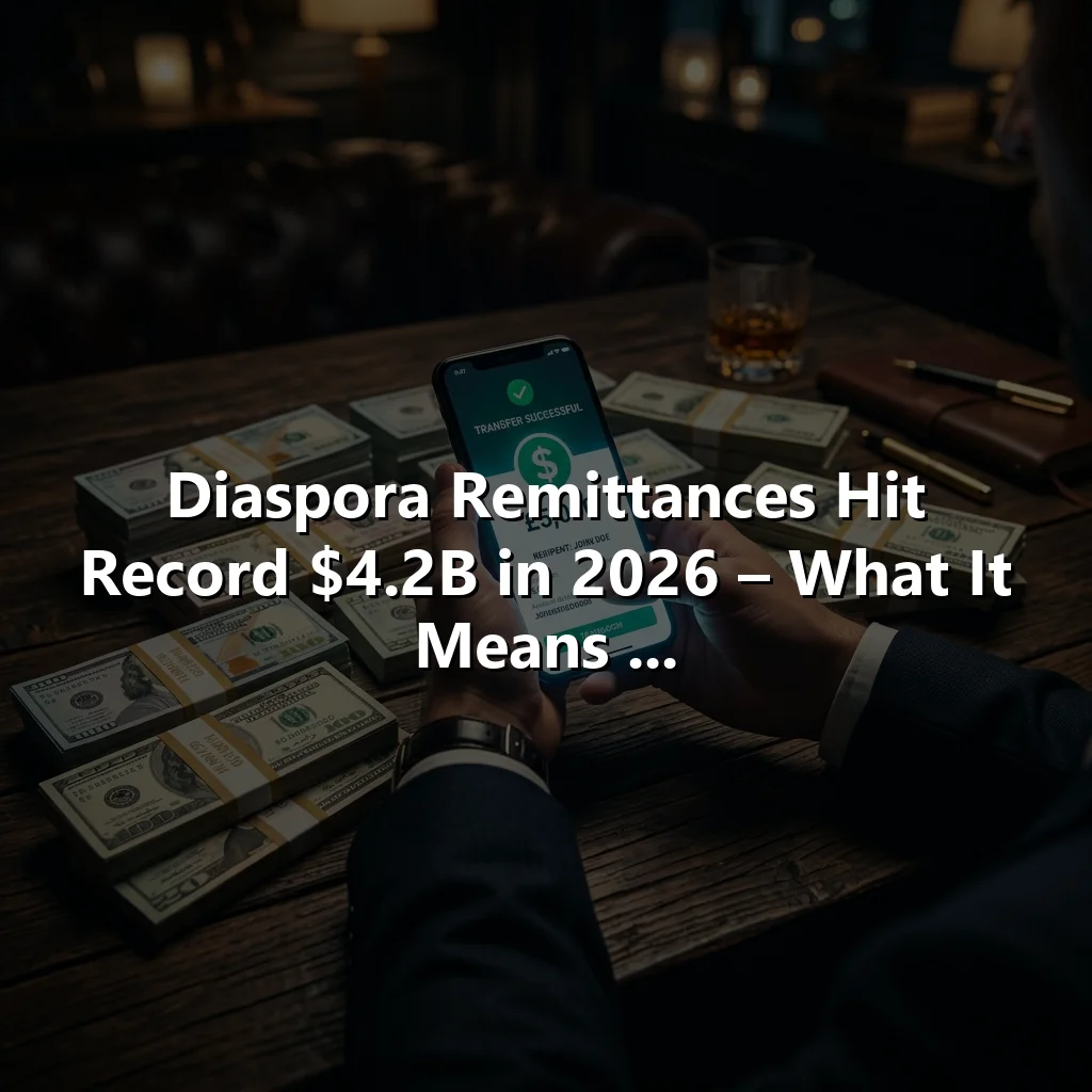 Diaspora Remittances Hit Record $4.2B in 2026 – What It Means ...