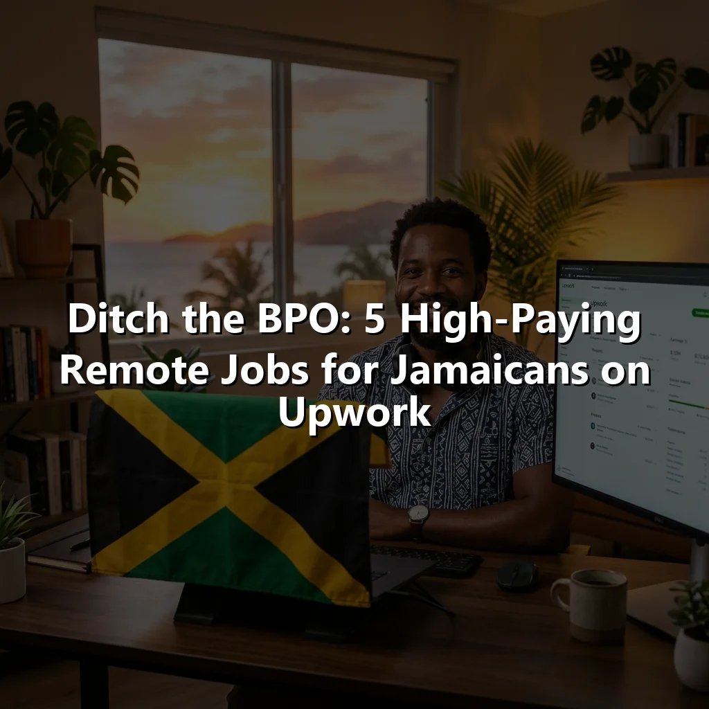 Ditch the BPO: 5 High-Paying Remote Jobs for Jamaicans on Upwork