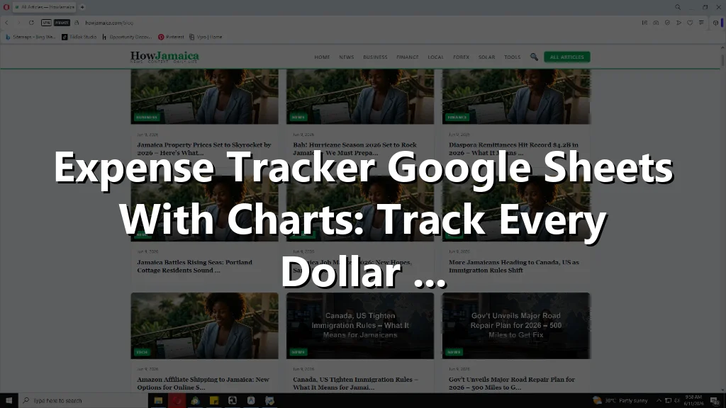Expense Tracker Google Sheets With Charts: Track Every Dollar ...