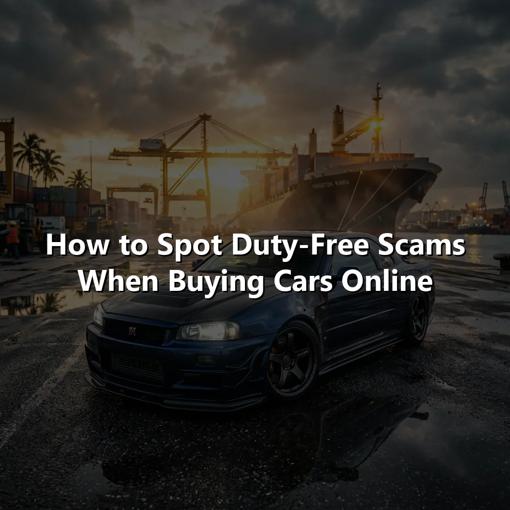 How to Spot Duty-Free Scams When Buying Cars Online