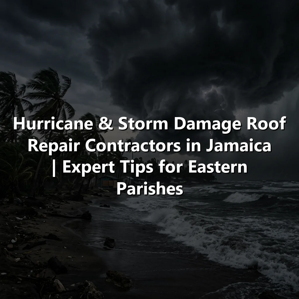 Hurricane & Storm Damage Roof Repair Contractors in Jamaica | Expert Tips for Eastern Parishes