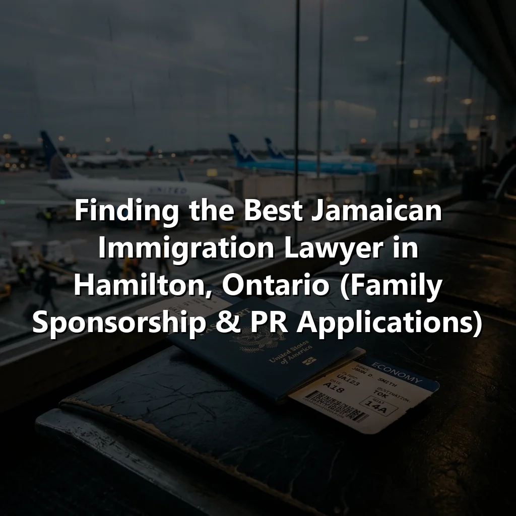 Finding the Best Jamaican Immigration Lawyer in Hamilton, Ontario (Family Sponsorship & PR Applications)
