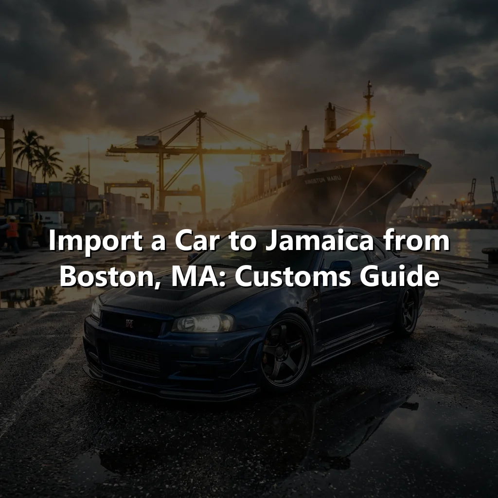 Import a Car to Jamaica from Boston, MA: Customs Guide