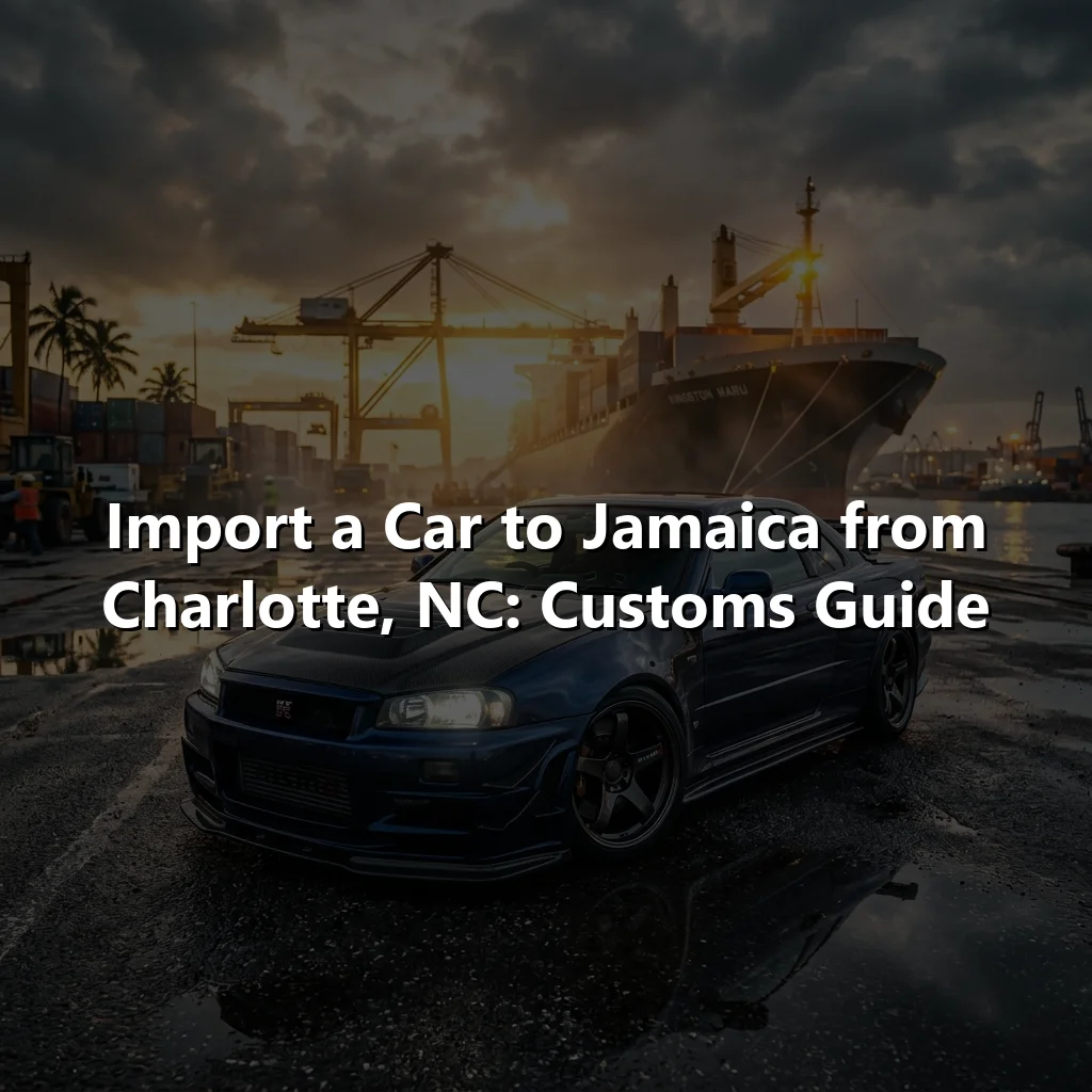 Import a Car to Jamaica from Charlotte, NC: Customs Guide