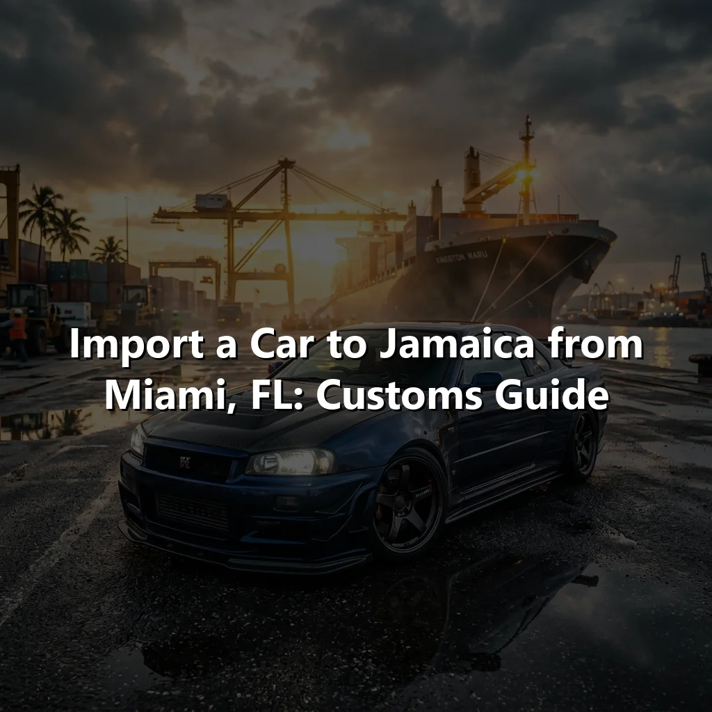 Import a Car to Jamaica from Miami, FL: Customs Guide