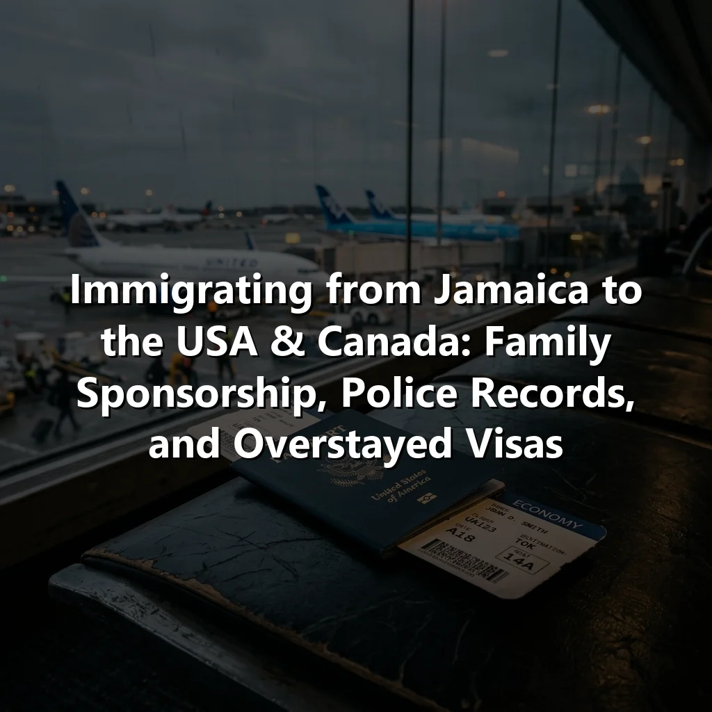 Immigrating from Jamaica to the USA & Canada: Family Sponsorship, Police Records, and Overstayed Visas
