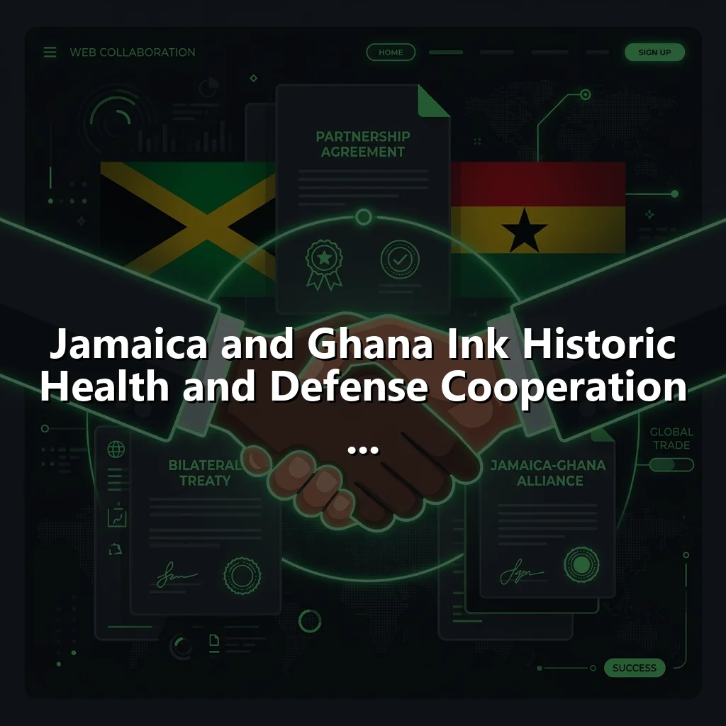 Jamaica and Ghana Ink Historic Health and Defense Cooperation ...