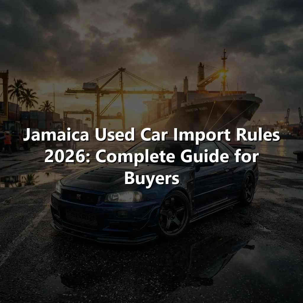 Jamaica Used Car Import Rules 2026: Complete Guide for Buyers