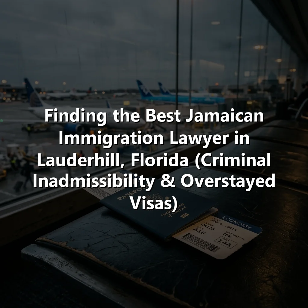 Finding the Best Jamaican Immigration Lawyer in Lauderhill, Florida (Criminal Inadmissibility & Overstayed Visas)