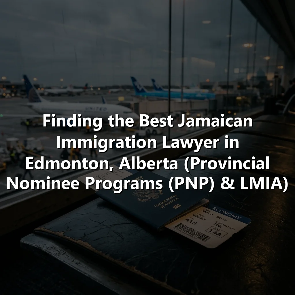 Finding the Best Jamaican Immigration Lawyer in Edmonton, Alberta (Provincial Nominee Programs (PNP) & LMIA)