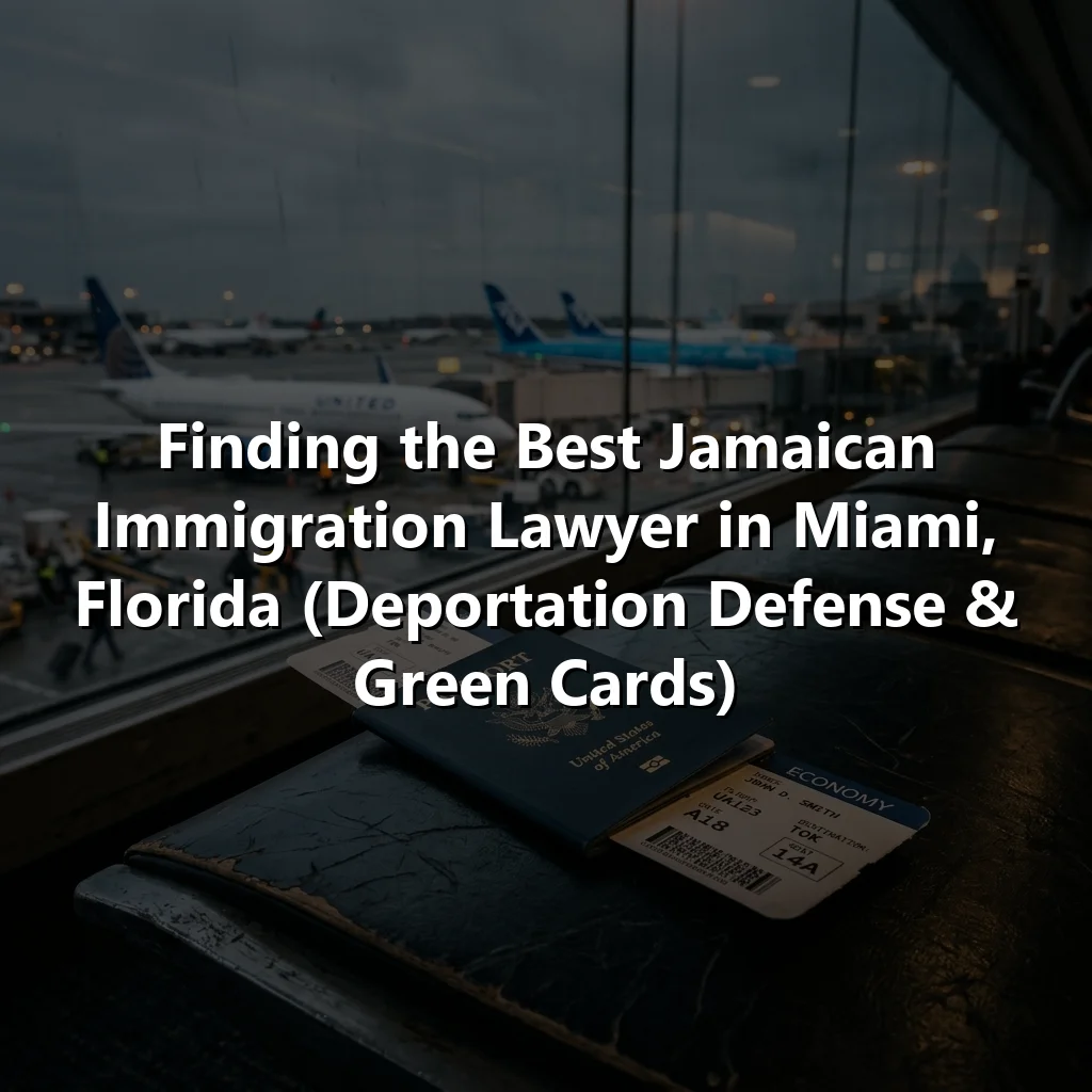 Finding the Best Jamaican Immigration Lawyer in Miami, Florida (Deportation Defense & Green Cards)