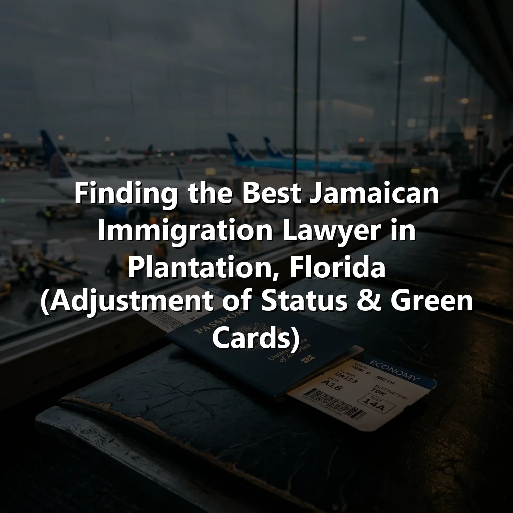 Finding the Best Jamaican Immigration Lawyer in Plantation, Florida (Adjustment of Status & Green Cards)