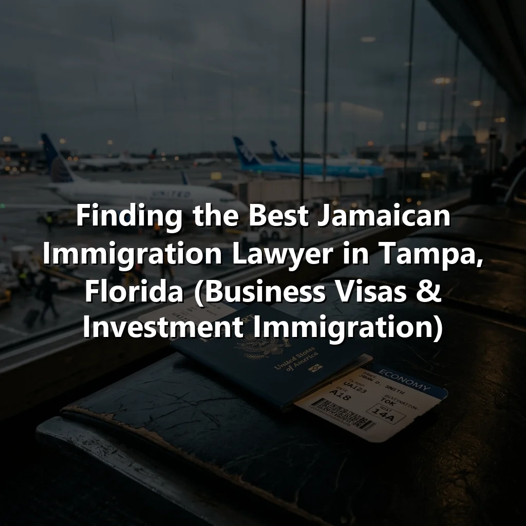 Finding the Best Jamaican Immigration Lawyer in Tampa, Florida (Business Visas & Investment Immigration)