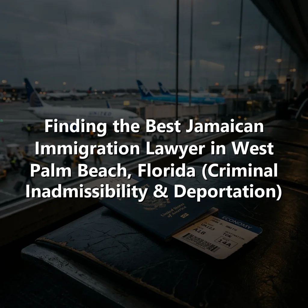 Finding the Best Jamaican Immigration Lawyer in West Palm Beach, Florida (Criminal Inadmissibility & Deportation)