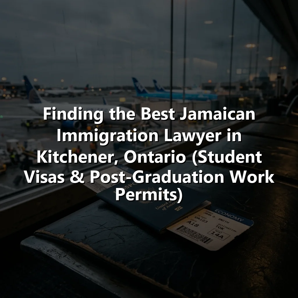 Finding the Best Jamaican Immigration Lawyer in Kitchener, Ontario (Student Visas & Post-Graduation Work Permits)