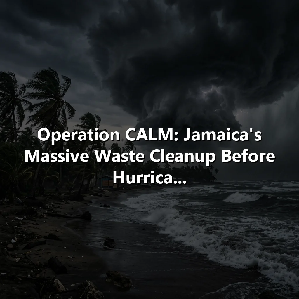 Operation CALM: Jamaica's Massive Waste Cleanup Before Hurrica...