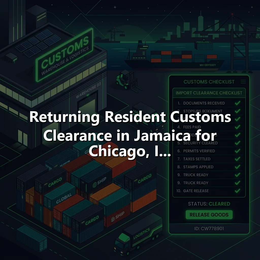 Returning Resident Customs Clearance in Jamaica for Chicago, I...