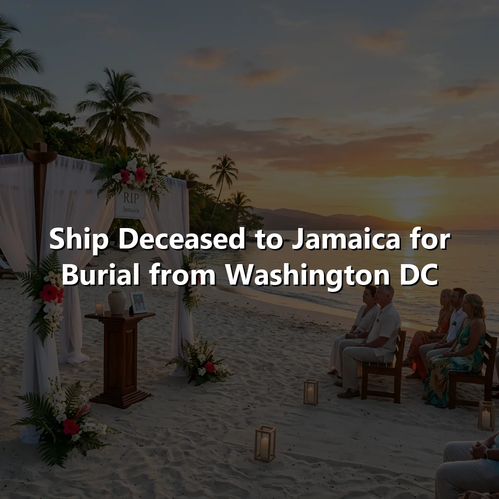 Ship Deceased to Jamaica for Burial from Washington DC