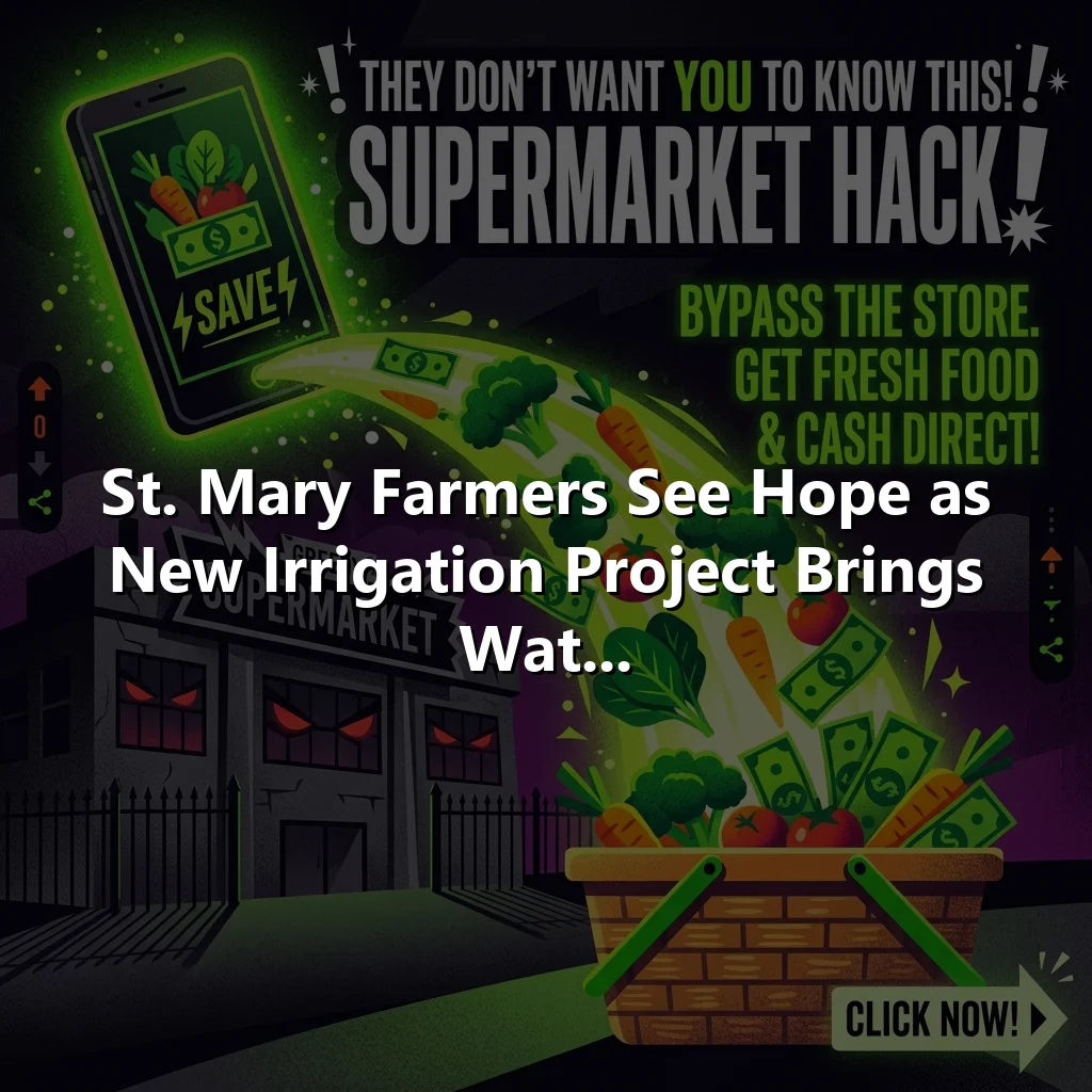 St. Mary Farmers See Hope as New Irrigation Project Brings Wat...